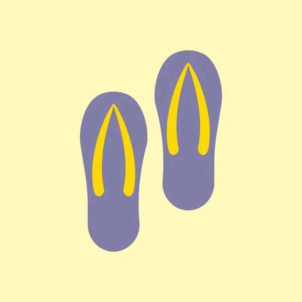 Sepasang flip-flops - Stok Vektor