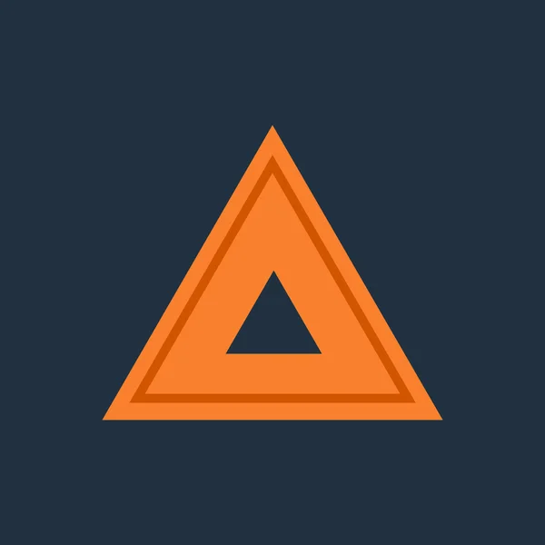 Triángulo de advertencia de emergencia — Vector de stock