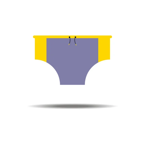 Hombre Swimming Trunks — Vector de stock