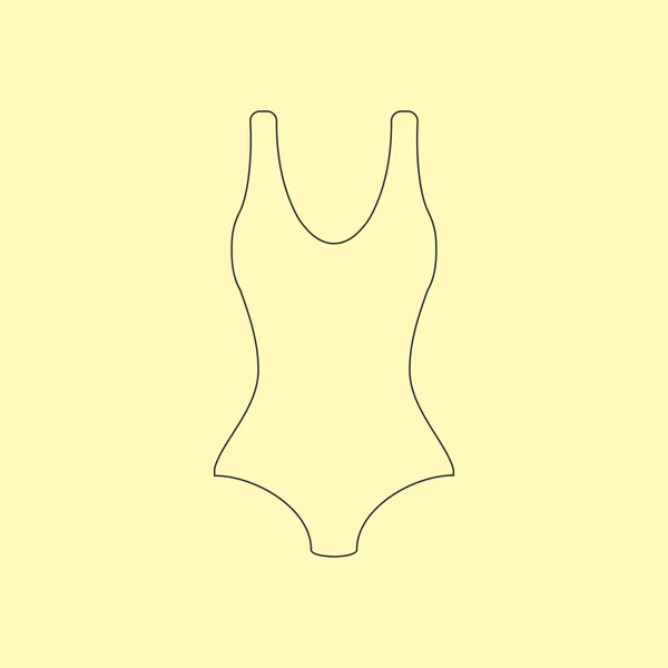 Costume da bagno Bikini Icona — Vettoriale Stock