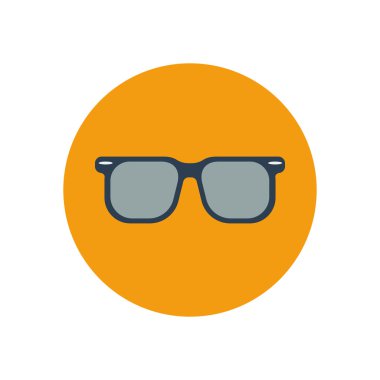 güneş gözlüğü ikonu vektör illüstrasyonu