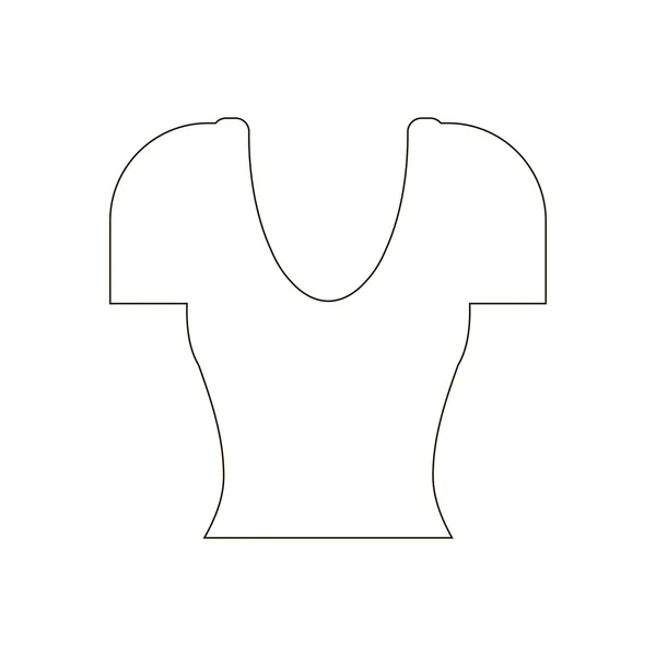 シャツの一番上のアイコン — ストックベクタ