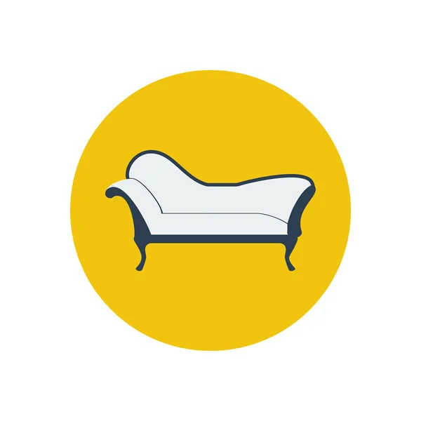 Chaiselongue Sessel Sitz — Stockvektor