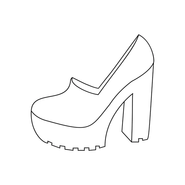 High heels shoes — Stock Vector