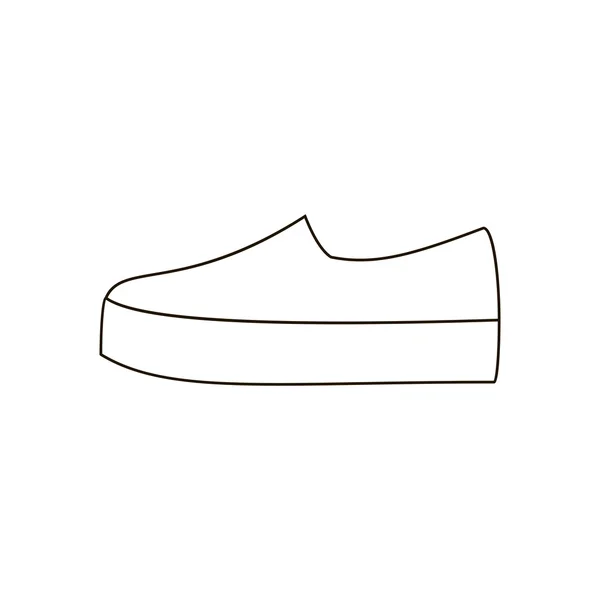 Slipon zapato ilustración — Vector de stock