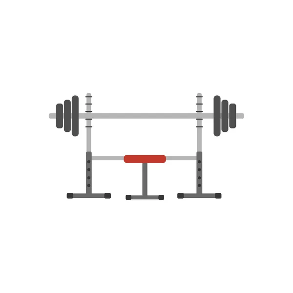 Barbell op een stand — Stockvector