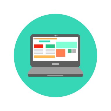 Dizüstü bilgisayar illüstrasyon