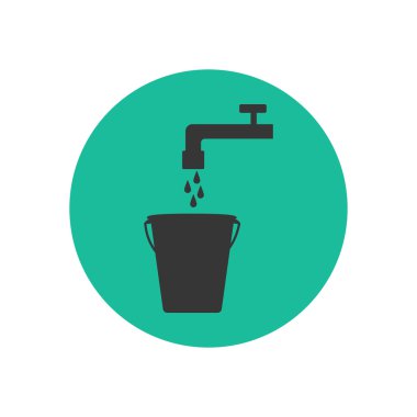 Kova ve su dokunun siluet