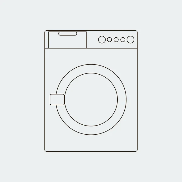 Ruta de la lavadora — Vector de stock
