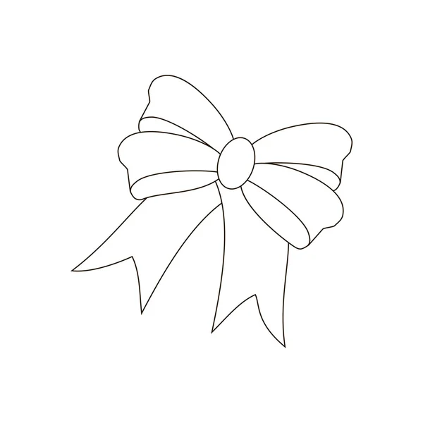 Bow illustratie pictogram — Stockvector