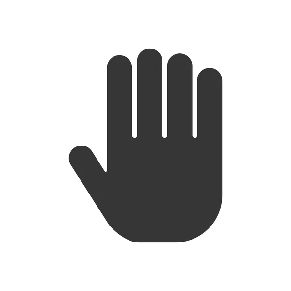 Hand Silhouette Illustration — Stockvektor