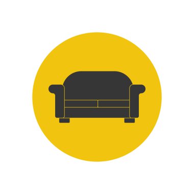 Kanepe illüstrasyon siluet