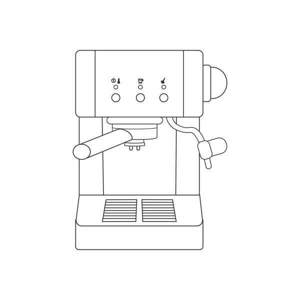 Café espresso camino de la máquina — Vector de stock