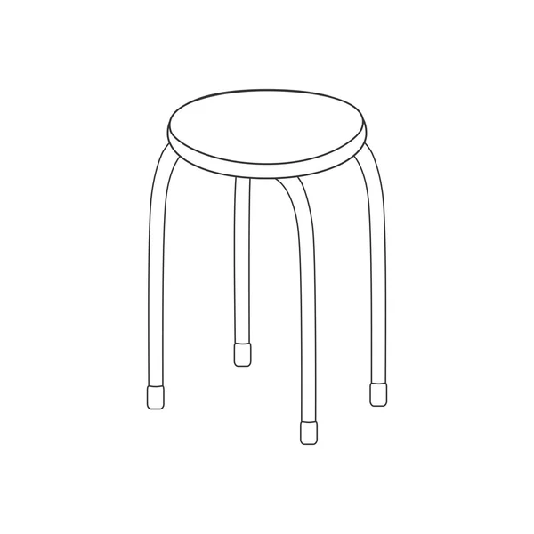 Cadeira de cozinha ilustração caminho — Vetor de Stock