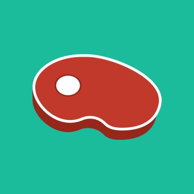 Eti biftek illüstrasyon