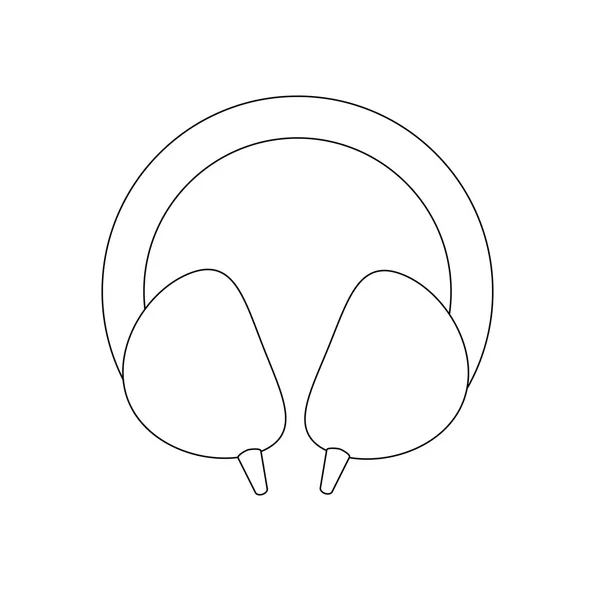 Auriculares ruta de ilustración — Archivo Imágenes Vectoriales