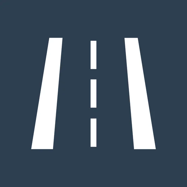 Marcas de carretera silueta ilustración — Vector de stock