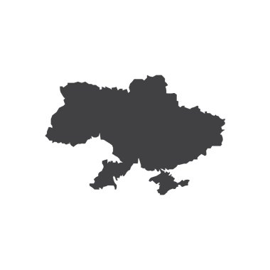 Ukrayna harita siluet çizimi