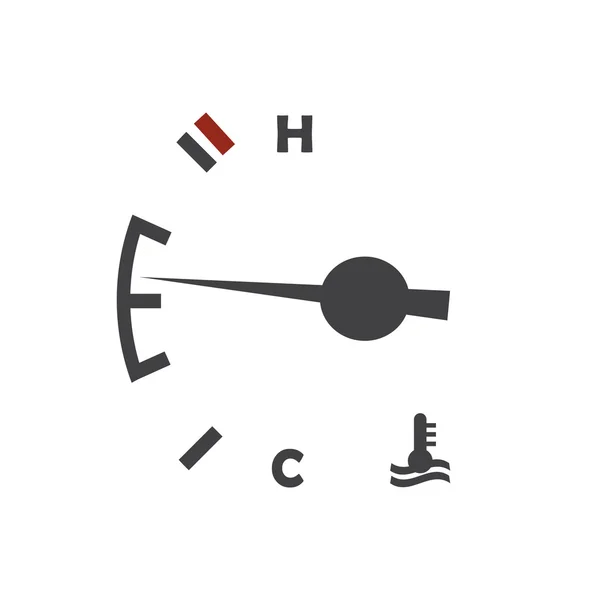 Temperaturgivare bil motor — Stock vektor