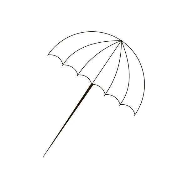 Beach umbrella illusztráció — Stock Vector