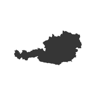 Avusturya harita siluet çizimi