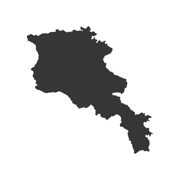 Armenia Mapa sylwetka ilustracja — Wektor stockowy