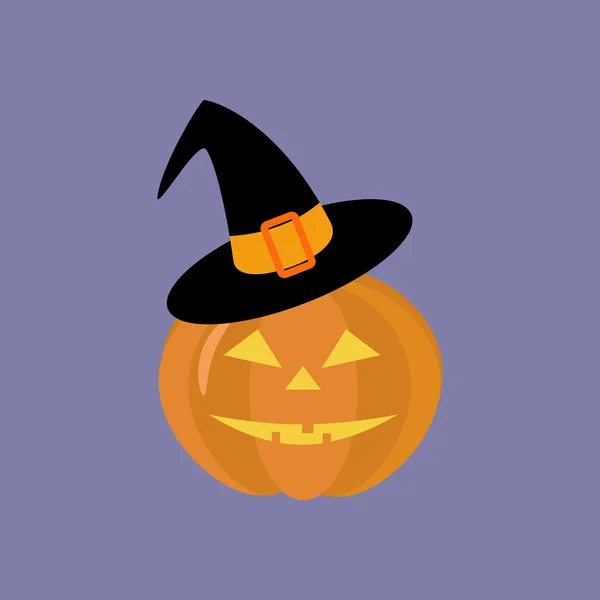 Jack-o-lanterna zucca Halloween — Vettoriale Stock