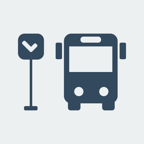 Bus pictogram vector — Stockvector