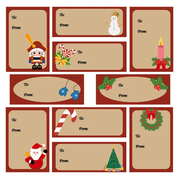 Cartes de voeux de Noël — Image vectorielle