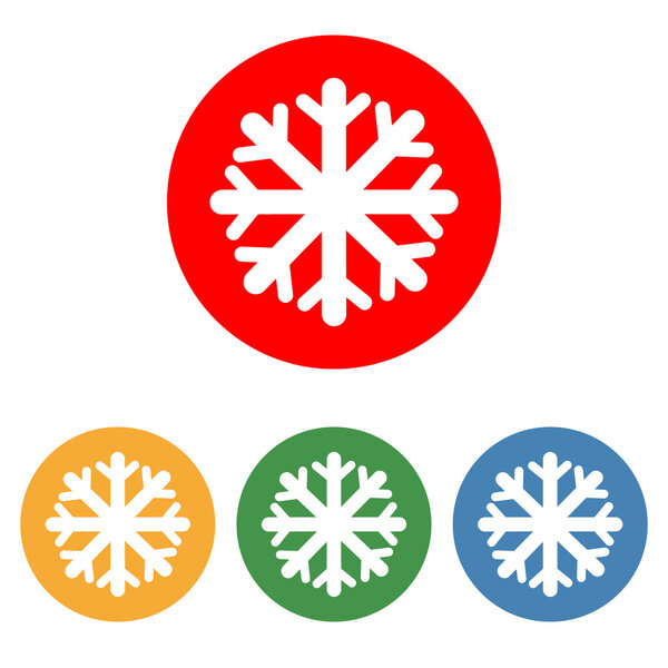 Snowflake icon vector