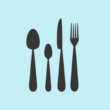 Çatal bıçak takımı kap simgesi 