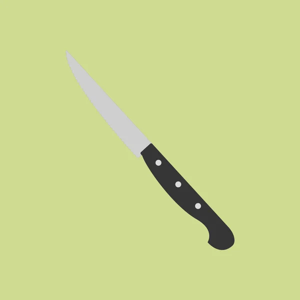 Steak knife ikonen — Stock vektor