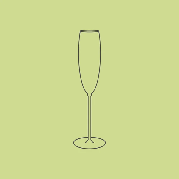 Champagneglazen icoon — Stockvector