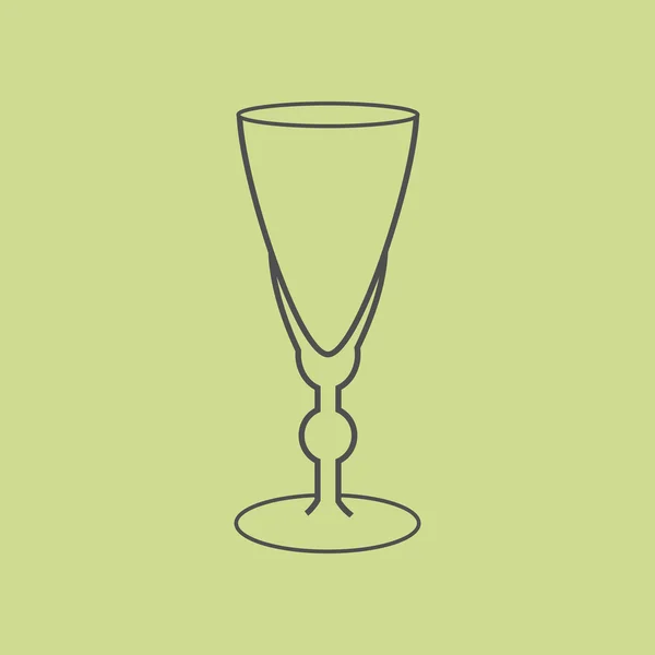 Sherry vermout glas — Stockvector