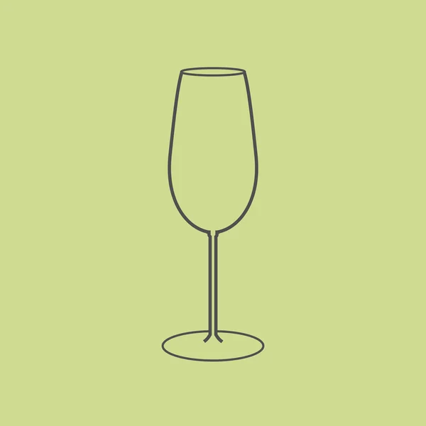 Drank glas pictogram — Stockvector