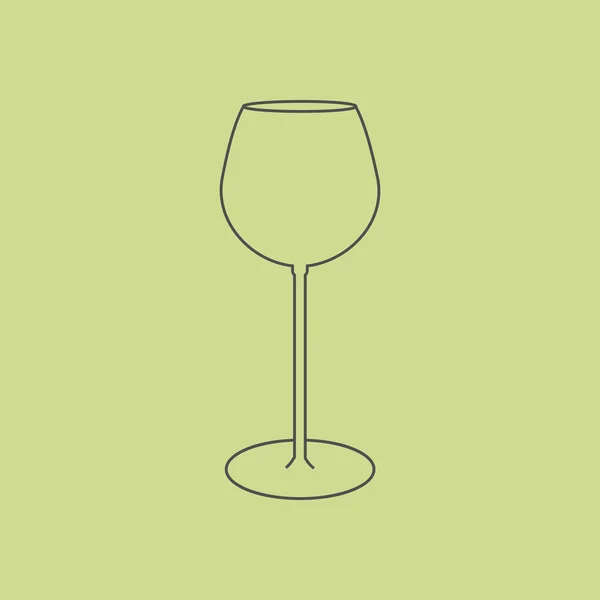 Wijnglazen icoon — Stockvector