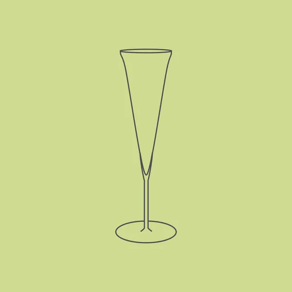 Champagneglazen icoon — Stockvector