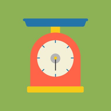 Mutfak ölçekli vektör simgesi