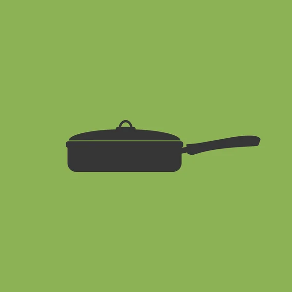 Fry Pan vector icono — Archivo Imágenes Vectoriales