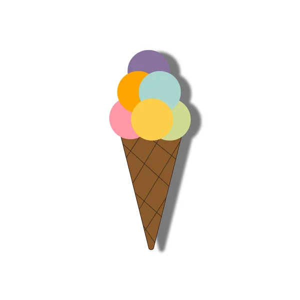 Ice cream icon — Stock Vector