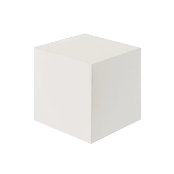 Κενό πλαίσιο (3d κύβο) που απομονώνονται σε λευκό φόντο — Φωτογραφία Αρχείου