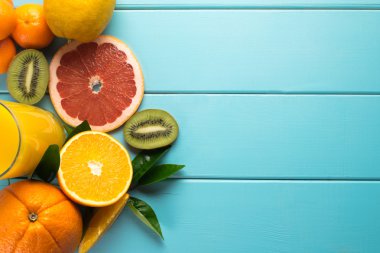 Narenciye, limon, Pembe greyfurt, kivi, mandalina dilim