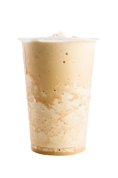 Frappuccino em taça takeaway isolado no fundo branco — Fotografia de Stock