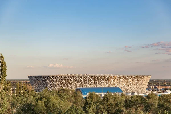 Volgograd Arena es un estadio de fútbol de clase internacional construido en Volgogrado para la Copa Mundial de la FIFA 2018 —  Fotos de Stock