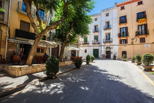 Tarragona street i middagarna — Stockfoto