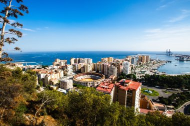 Malaga Arena, bağlantı noktası ve cityscape