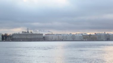 Saint Petersburg, Rusya - 15 Aralık 2015: Panoramik Saint Petersburg şehir