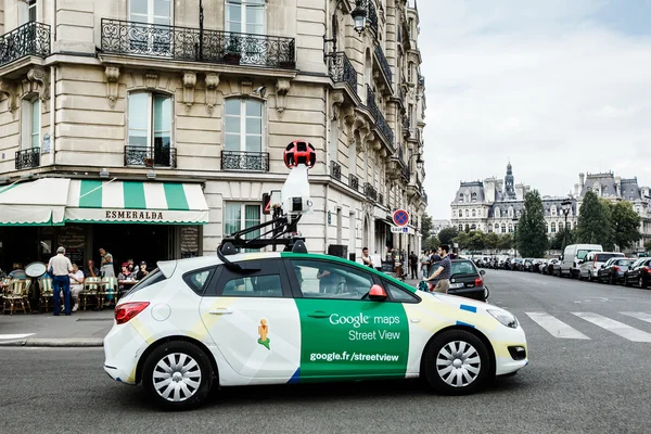 Paris, France - 04 september 2014: Google car on the Paris streets