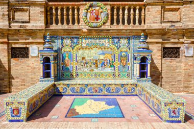 Barcelona tarihi bir tasviri ile seramik tezgah