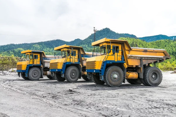 Yolda çeşitli kamyon